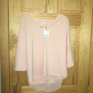 Soft pink blouse